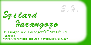 szilard harangozo business card